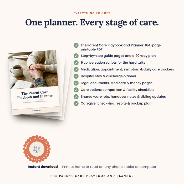 The Parent Care Playbook and Planner
