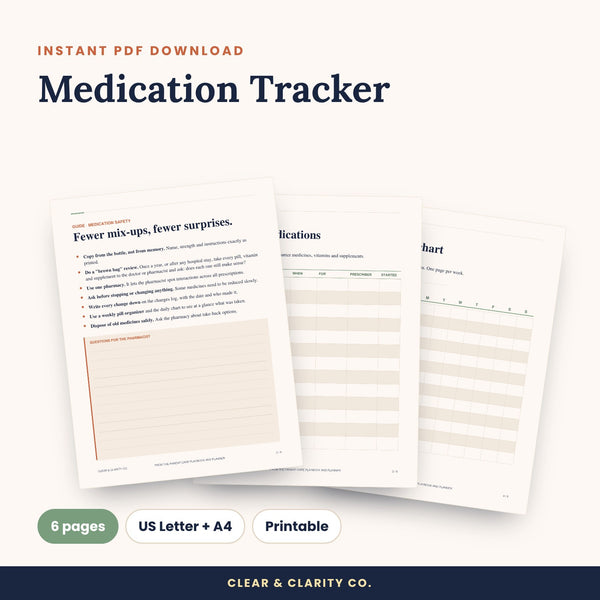 Medication Tracker Printable