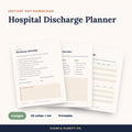 Hospital Discharge Planner printable pages preview