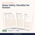 Home Safety Checklist printable pages preview
