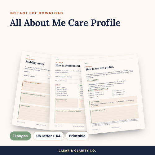 Printable planner pages preview